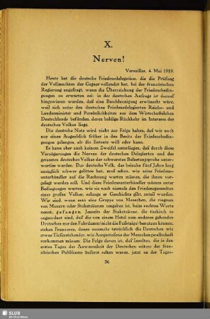 X. Nerven!