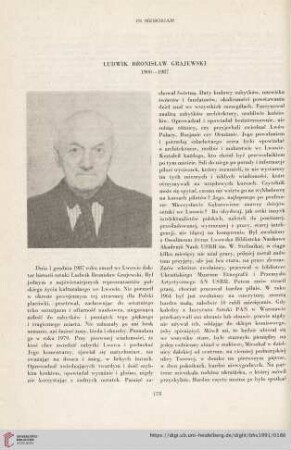 53: Ludwik Bronisław Grajewski : 1900-1987
