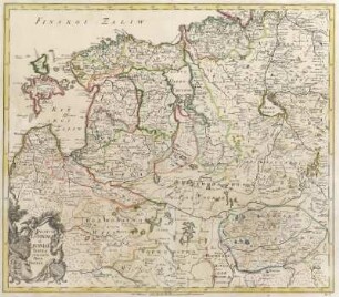 No. 3. Ducatuum Estoniae et Livoniae Tabula cum cursu Fluvii Dwinae