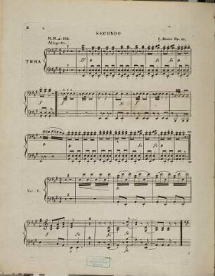 Variations militaire sur la marche favorite de l'Empereur Alexander I : pour le pianoforte à quatre mains ; oeuvre 12