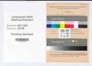 Entnazifizierung Bernhard Possberg, geb. 04.12.1913 (Kaufm.Angest.)