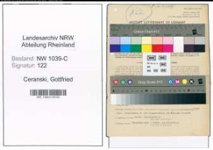 Entnazifizierung Gottfried Ceranski , geb. 27.08.1897 (Friseur)