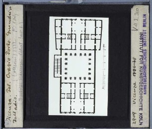 Vicenza, Palazzo Barbaran da Porto : Grundriss
