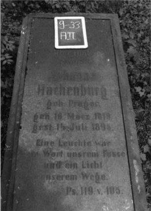 Grabstein A II/9/33 (Detailaufnahme)