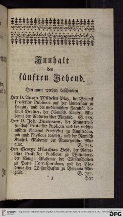 Innhalt des fuenften Zehend