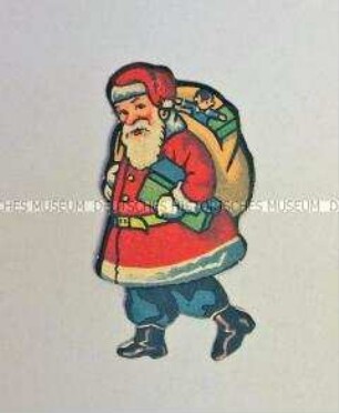Christbaumschmuck: Anhänger aus Pappe, Weihnachtsmann