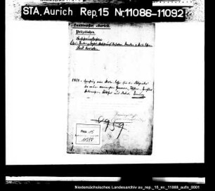 Die Genehmigung der Statuten der Sterbekasse der neuen vereinigten Zimmerer-Innung, Tischler-Innung, Drechsler-Innung, Stellmacher-Innung, Böttcher-Innung und Maler-Innung in Aurich