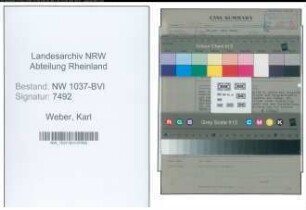 Entnazifizierung Karl Weber , geb. 19.05.1902 (Rechtsanwalt)