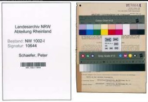 Entnazifizierung Peter Schaefer, geb. 20.10.1894 (Kaufm.Angestellter)