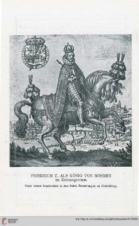 Friedrich V. als König von Böhmen im Krönungsornat