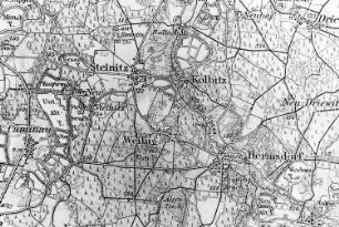 Lohsa-Steinitz mit Kolbitz. Karte, 1:100.000