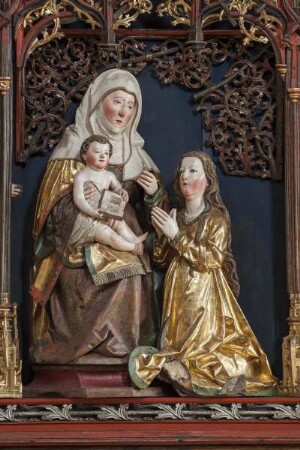 Annenaltar — Anna selbdritt mit zwei Heiligen — Anna selbdritt