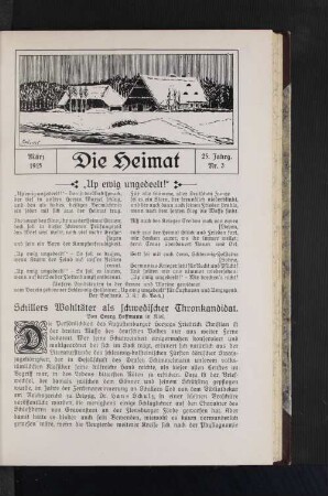 März 1915 25. Jahrg. Nr.3