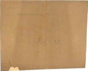ohne Verfasserangabe; Lucca (Italien); Villa Buttini - Stuckverzierung der Decke im Saal, links (Details m. Schnitt)