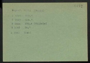 Wagner, Willy (Willi)