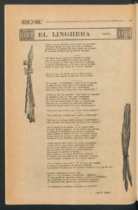 El Linghera : Poema