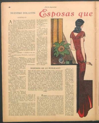 Esposas que bailan : Nuestro folletín