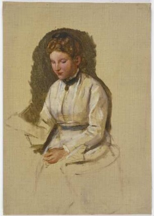 Junges Mädchen in weißer Bluse