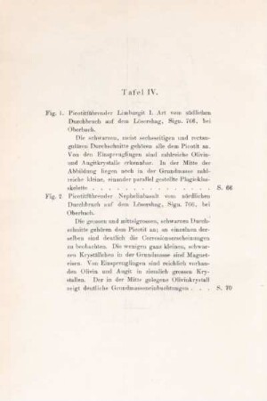 [Erläuterungen zu] Tafel IV.