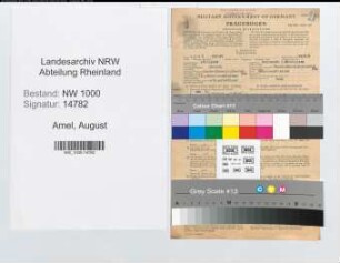 Entnazifizierung August Amel, geb. 13.09.1895 (Fahrdienstleiter)