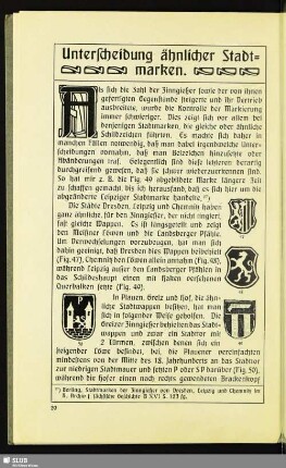 Unterscheidung ähnlicher Stadtmarken