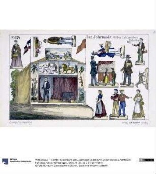 Der Jahrmarkt. Bilder zum Ausschneiden u. Aufstellen. Kannings Ausschneidebögen.