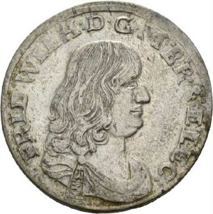 Dritteltaler des Kurfürsten Friedrich Wilhelm von Brandenburg, 1671