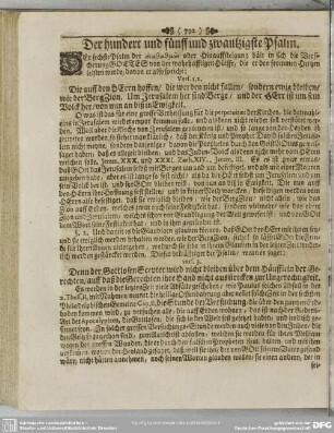 Der hundert und fünff und zwantzigste Psalm