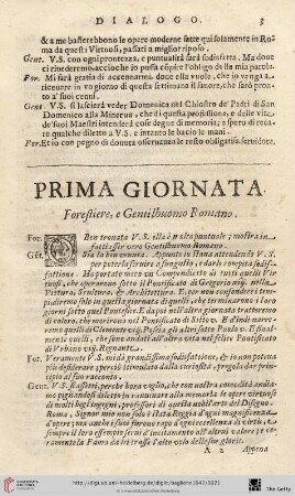 Forestiere, e Gentilhuomo Romano