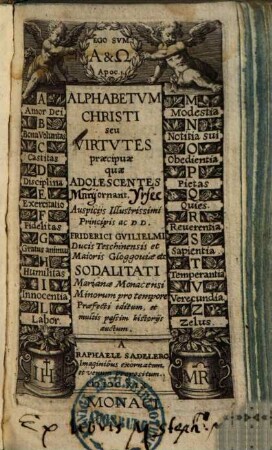 Alphabetum Christi seu virtutes praecipuae quae adolescentes ornant