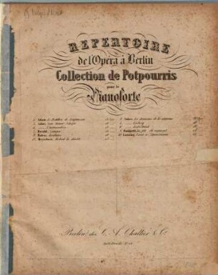 Potpourri de l'opéra La fille du régiment