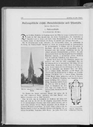 Kultusgebäude einschl. Gemeindehäuser und Pfarrhöfe.
