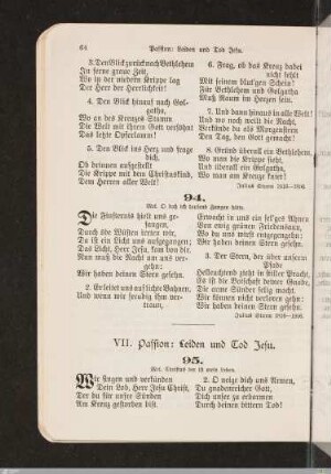 VII. Passion: Jesu Leiden und Tod
