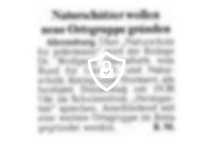 Naturschützer wollen neue Ortsgruppe gründen