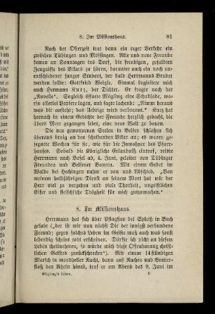 8. Im Missionshaus