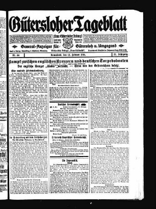 Gütersloher Tageblatt. 1911-1921