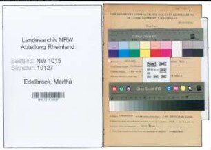 Entnazifizierung Martha Edelbrock , geb. 22.09.1895 ()