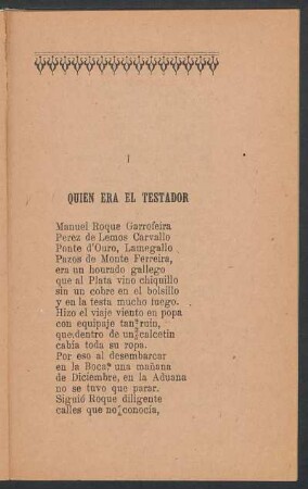 I - Quien era el testador