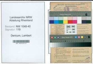 Entnazifizierung Lambert Dericum , geb. 11.12.1899 (Gefängnisaufseher)