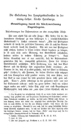 Grundlegung durch die Kirchenordnung Bugenhagens.