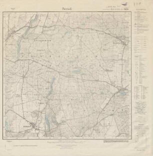 3349 (alte Nr.: 1768) Prötzel, Meßtischblatt (4cm - Karte)