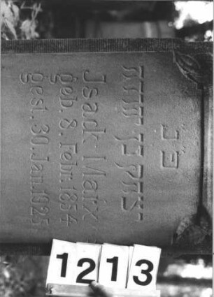 Grabstein 1213 (Detailaufnahme)