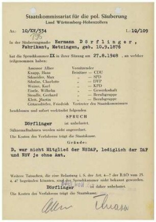 Dörflinger, Hermann