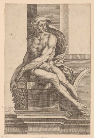 Ignudo (Thomassin, Ignudi, Deckenfresken Sixtinische Kapelle)