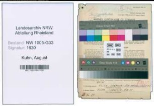 Entnazifizierung August Kuhn , geb. 22.05.1897 (Lehrer)