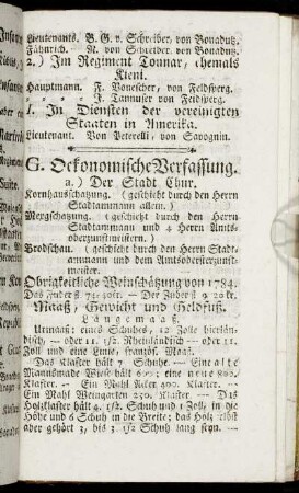 G. Oekonomische Verfassung
