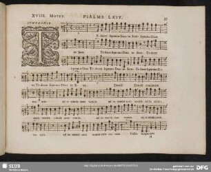 XVIII. Te decet hymnus Deus in Sion