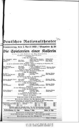 Die Spielereien einer Kaiserin