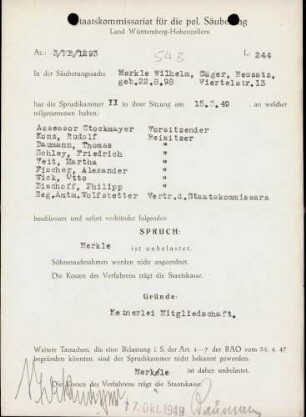 Merkle, Wilhelm