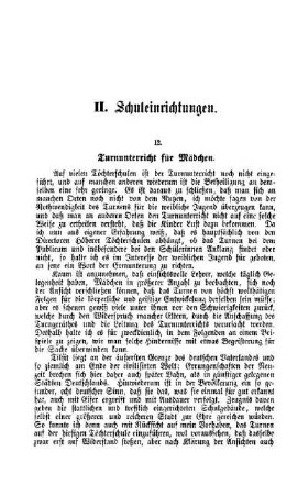 Turnunterricht für Mädchen